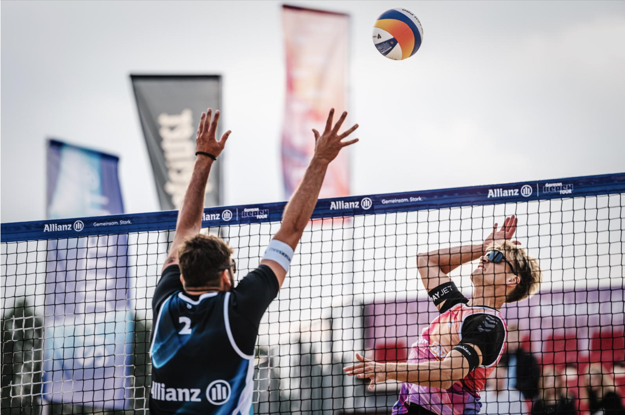 German Beach Tour — attack at the net
